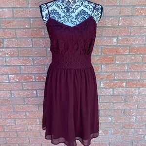 Maroon Maurices Dress